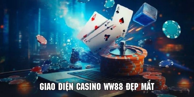 Không gian giải trí tuyệt vời tại sảnh Casino thương hiệu WW88