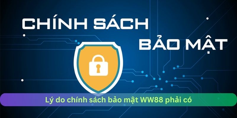 Lý do chính sách bảo mật cần phải có tại WW88